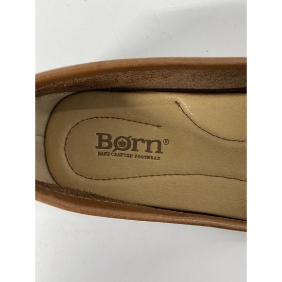 Born brown leather driving shoe loafer 8 medium - Picture 3 of 9